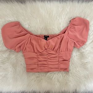 NWT Forever 21 Off Shoulder Crop Top